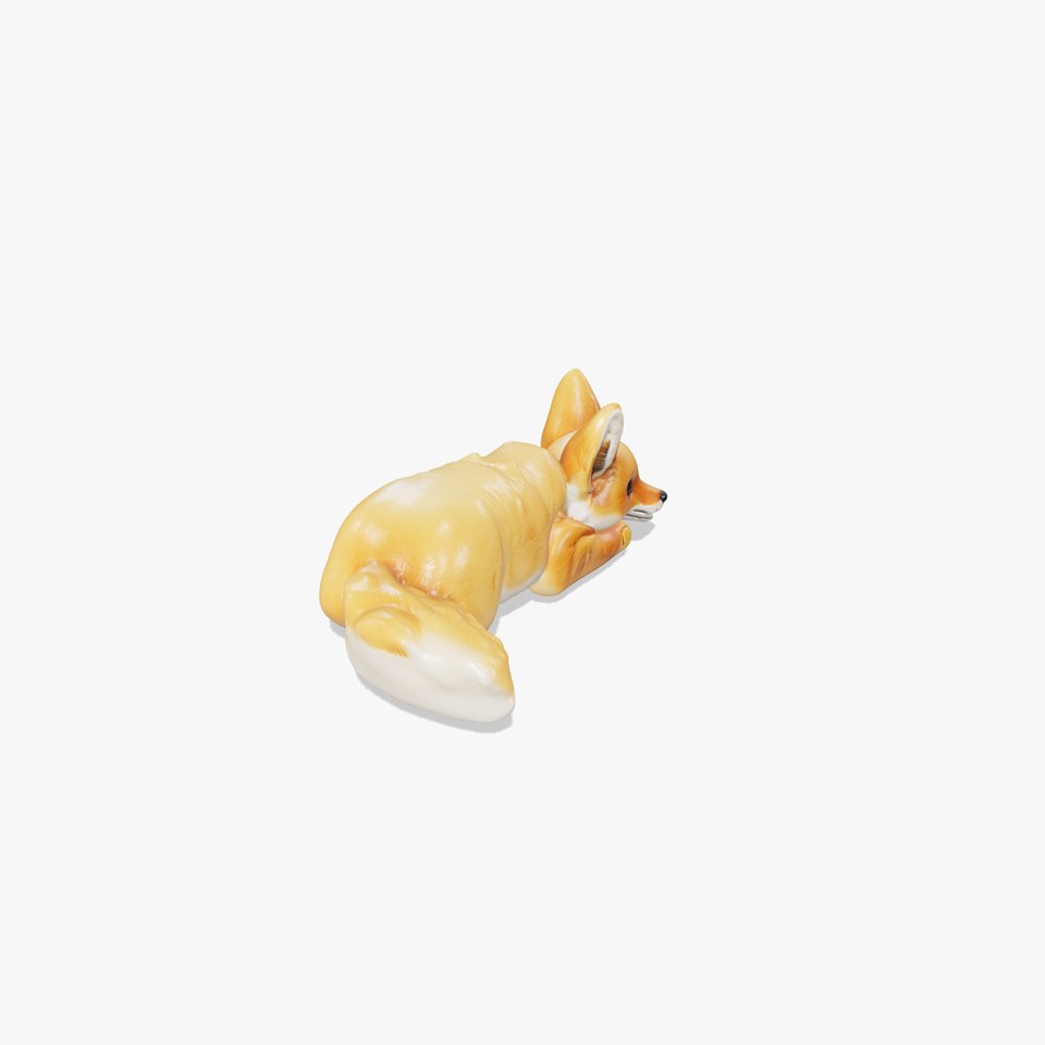 Sandy Fennec Fox Plush Model Pack